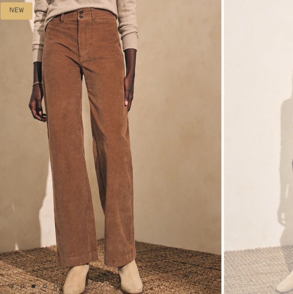 FAHERTY Stretch Cord Julinne Wide Leg Pants